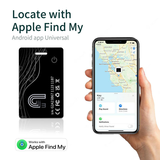 Thin Wallet GPS Tracker – Wireless Charging Smart Tag