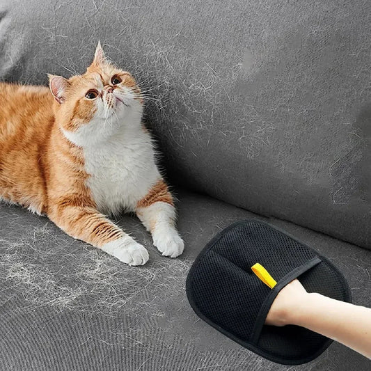 Pet Hair Removal Glove – Gentle Grooming Mitt for Cats & Dogs