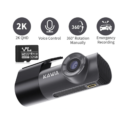 2K Dash Cam For Cars DVR Control WiFi App Monitor