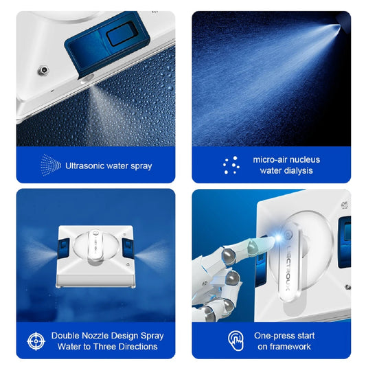 Smart Window Cleaning Robot – Dual Water Spray Laser Sensor Navigation