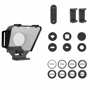 Portable Teleprompter for Camera & Smartphone Bluetooth Video Recording Prompter