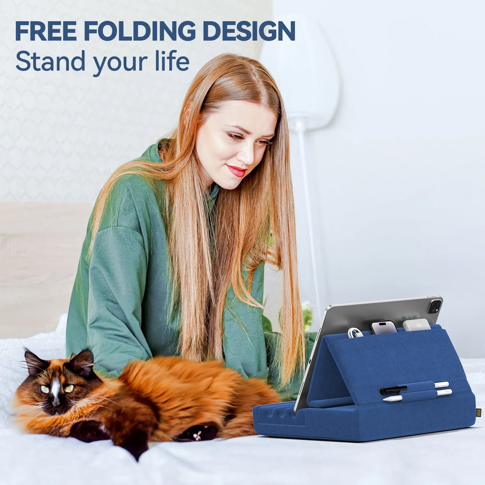 Foldable Tablet Pillow Holder