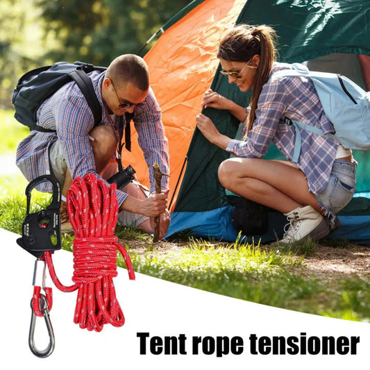 Aluminium Tent Guyline Tensioner Buckle – Heavy‑Duty Cord Adjuster