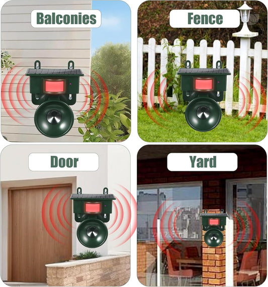 Solar Ultrasonic Animal Repellent – Motion-Activated Outdoor Pest Deterrent