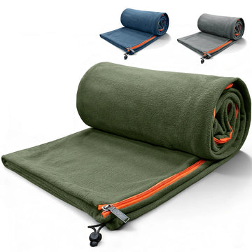 Fleece Sleeping Bag Liner Lightweight Travel Camping Sleeping Sack Sheet