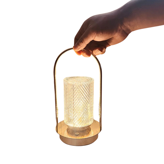 Wireless Crystal Table Lamp – Rechargeable LED Touch Light