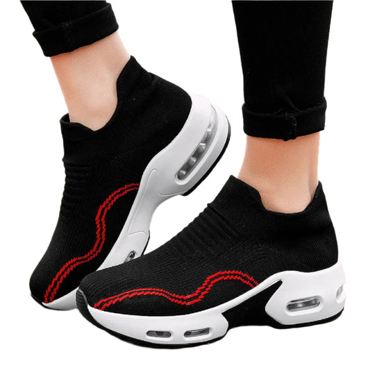 Women's Mesh Platform Sneakers – Breathable Slip-On Shoes