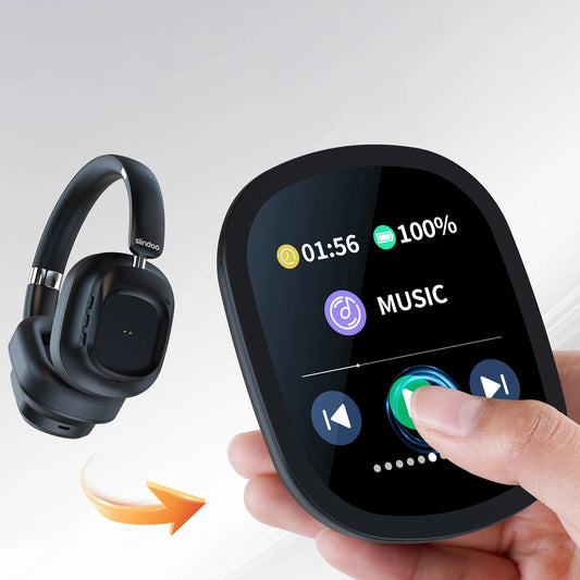 Hybrid Wireless Headphones – Headset with LED Screen and Magnetic Touch Control