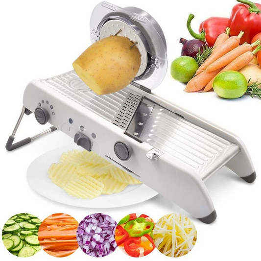 18 Types Adjustable Mandoline Stainless Steel Vegetable Slicer