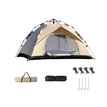 4-Person Waterproof Camping Tent Portable Instant Family Tent for Outdoor Travel