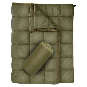 Puffy Camping Sleep Pad Thermal Blanket for Cold Weather