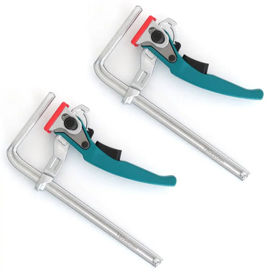 2-Pc Ratcheting Quick-Release Table Clamps – MFT and Guide Rail Bar Clamp