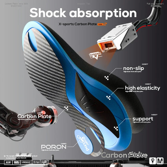 Curved Carbon Plate Insole – Stable Arch Support And High Rebound