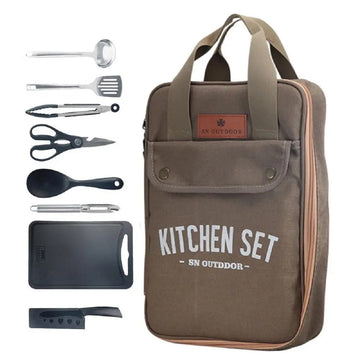 Camp Cooking Stainless Steel Utensil Set