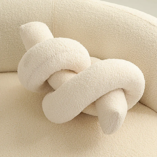 Nordic Style Flower Knot Plush Seat Cushions Pillow