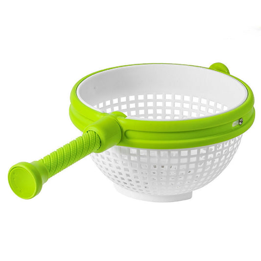 Rotating Drain Vegetable Cleaning and Dehydration Basket