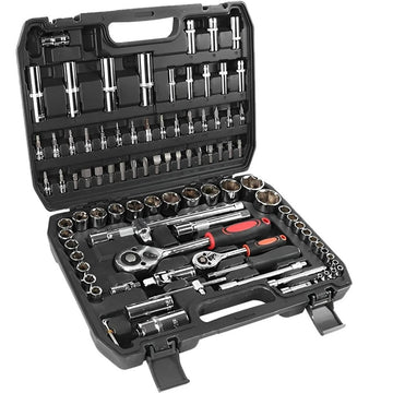 94-Piece Ratchet Wrench Set – Car Repair Tool Kit with Sockets & Bits