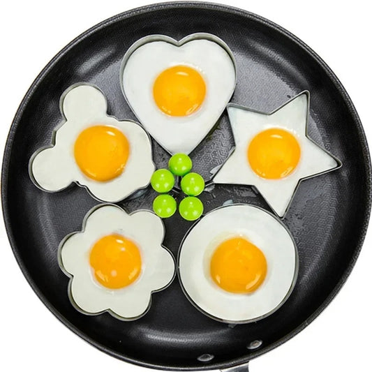 Stainless Steel Fried Egg Mold Heart Pancake Maker