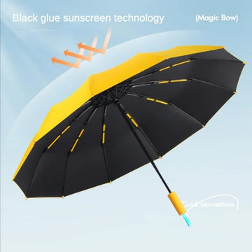 Windproof Automatic Umbrella – 72-Bone Large Folding UV Rain Protection