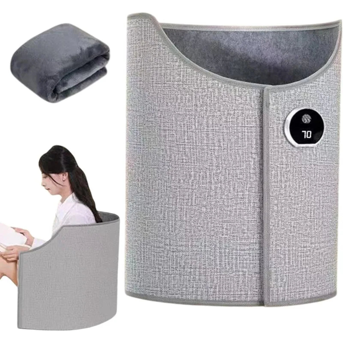 Foldable Leg Warmer – Under Desk Electric Foot Heater with Timer