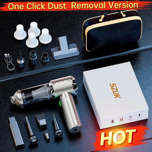 Mini Wireless Car Vacuum – Portable Handheld Cleaner with Powerful Suction