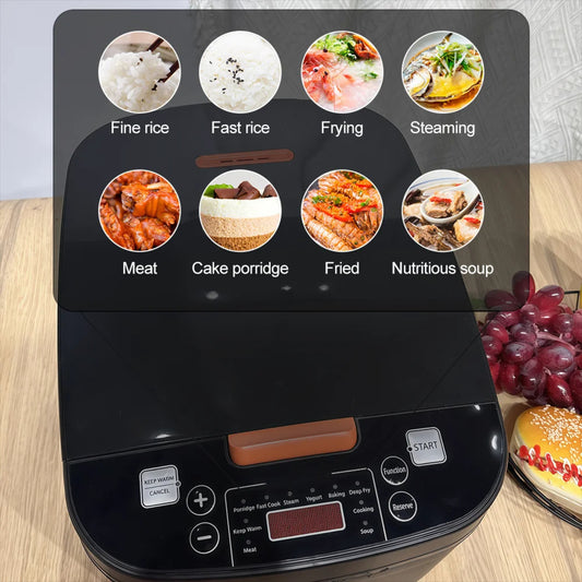 5L Electric Rice Cooker – Multi-Functional Steamer with Non-Stick Pot and LCD Display