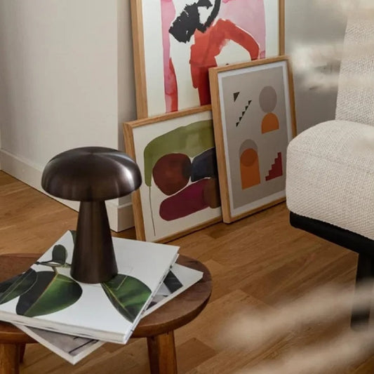 Danish Mushroom Table Lamp – Rechargeable LED Touch Nordic Light