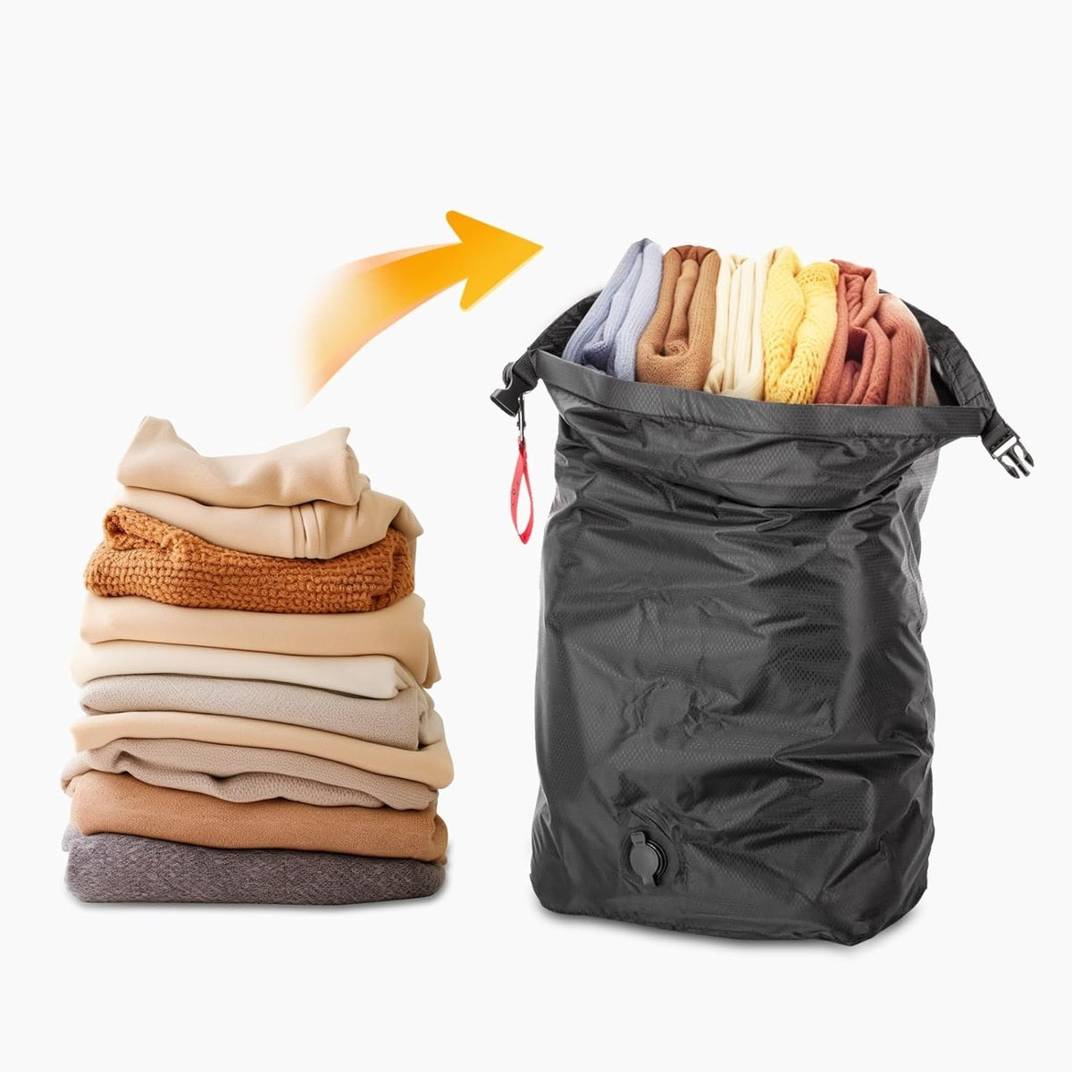 Vacuum Compression Storage Bag – Portable Waterproof Travel Clothes Organizer