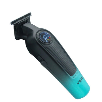 Men’s Hair Trimmer – Gradient Metal Electric Clipper with LED Display