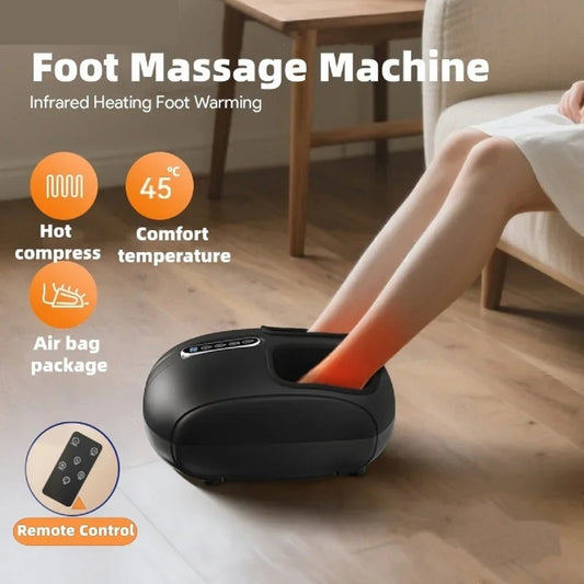 Automatic Foot Massager with Air Compression & Roller Kneading