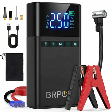 Portable Car Jump Starter with Air Compressor Battery Booster