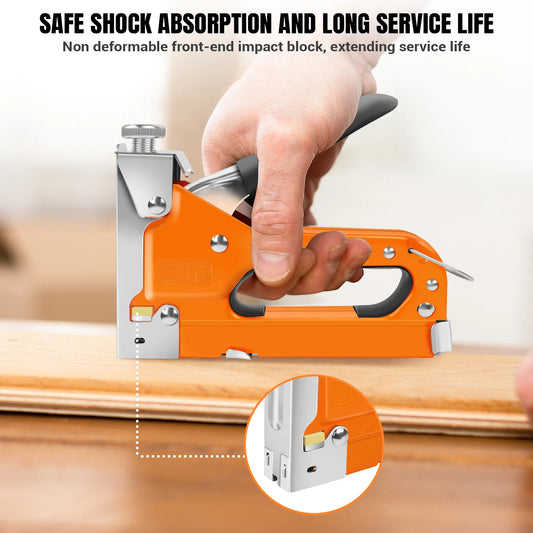 3-in-1 Heavy Duty Staple Gun with 3000 Staples Upholstery & Woodworking Tool
