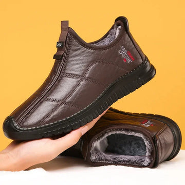 Men’s Winter Work Boots – Warm Waterproof Non-Slip Platform