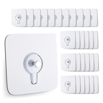 Transparent Self-Adhesive Wall Hooks – Strong Seamless Hanging Hooks