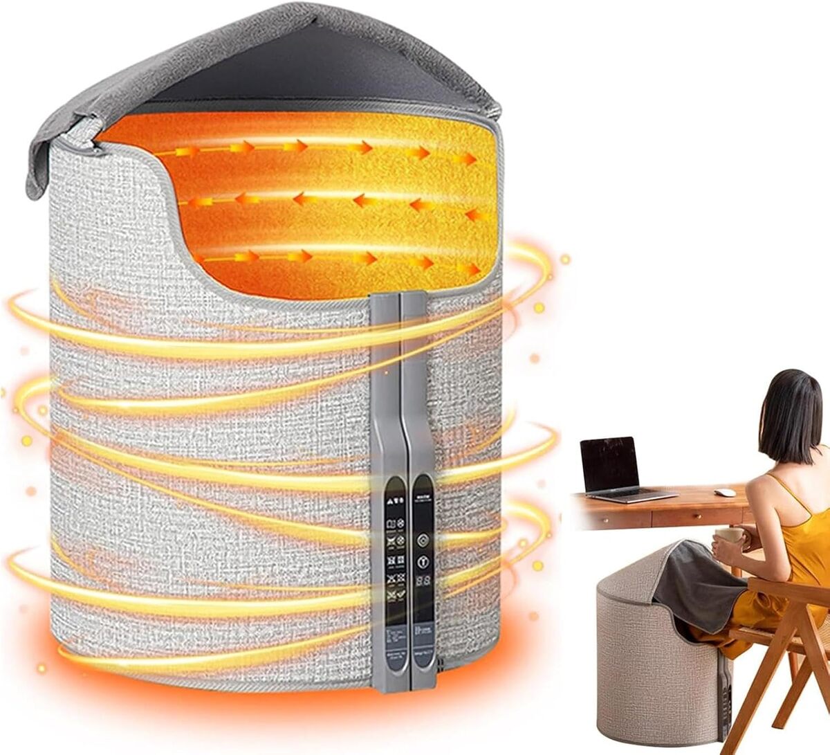 Folding Electric Foot Heater – Adjustable Thermostat Warm Cushion