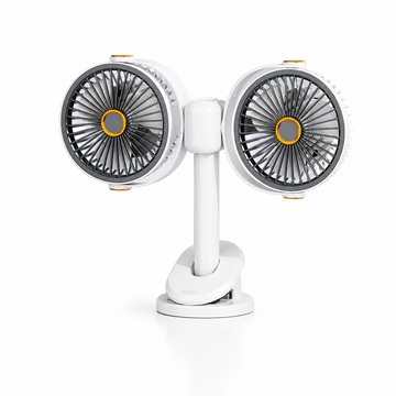 Dual-Head Portable USB Fan Wall-Mounted Desktop Circulation Mini Fan