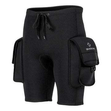 3mm Neoprene Wetsuit Shorts Thermal Diving & Surfing Swim Trunks with Pocket