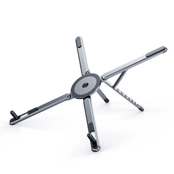 Foldable Magnetic Laptop Stand Adjustable Aluminum Holder for Laptop Tablet & Phone