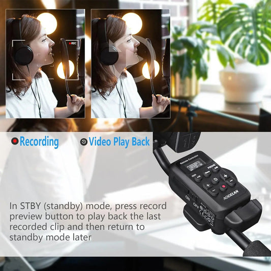 Wireless Camcorder Remote – 2.5 mm LANC Controller for Sony and Canon
