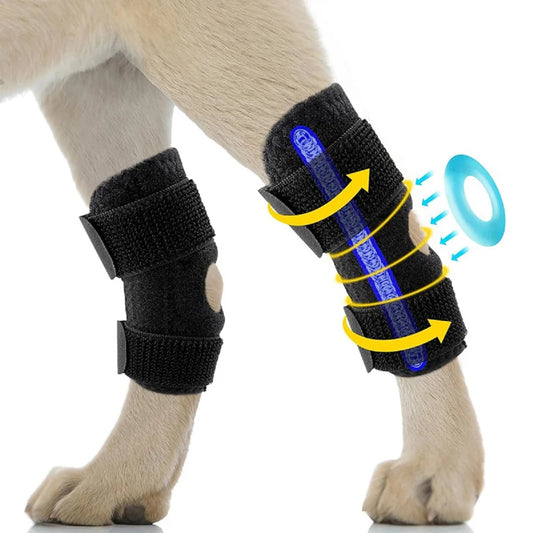 Dog Hock Joint Support Wrap – Breathable Injury-Recovery Knee Brace