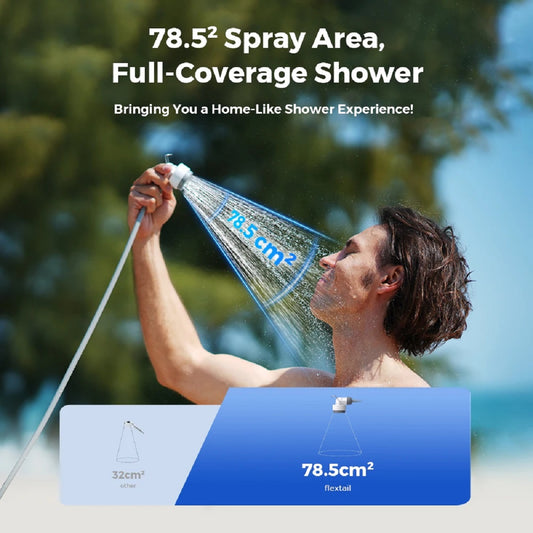 Portable Camping Shower Pump – Rechargeable Waterproof Outdoor Shower