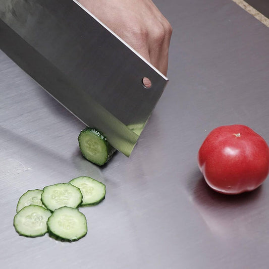 Stainless Steel Cutting Board – Multi-Use Kitchen Surface for Chopping & Dough Kneading