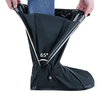 Waterproof Rain Boot Shoe Covers High-Tube Outdoor Covers for Bike & Motorcycle