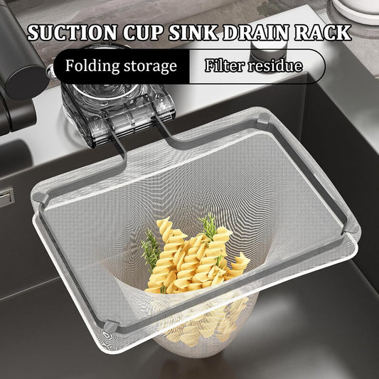 Kitchen Sink Filter Rack – Suction Cup Drain Filter