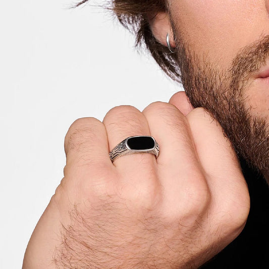 Vintage Ring Oval Shape Pure 925 Sterling Silver For Women And Men