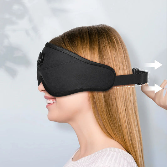 3D Bluetooth Sleep Mask with Wireless Headphones Blackout Comfortable Eye Mask