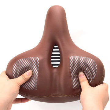 Oversized Comfort Bike Seat Extra Soft Padded Bicycle Saddle for Men & Women