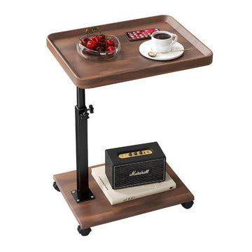 Adjustable Overbed Rolling Table – 360° Rotatable Laptop & Food Tray Desk