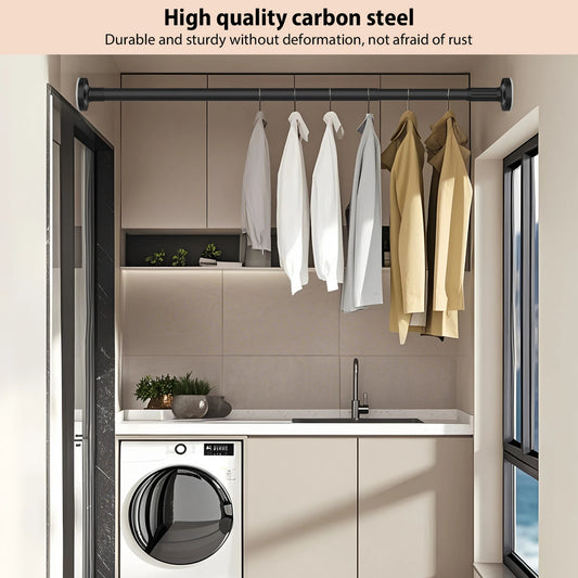 Adjustable Wardrobe Rail – Extendable Curtain & Shower Rod for Closet and Bathroom
