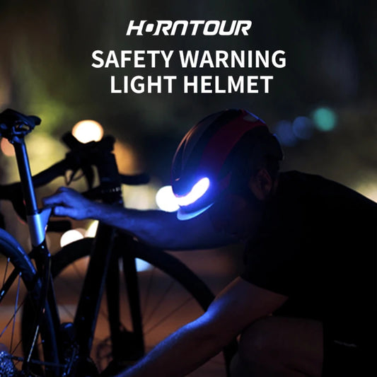 Ultralight Road Bike Helmet with LED Light Magnetic Goggles & Sun Visor
